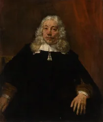 Portret van een grijsharige man